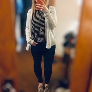 Old Navy Marled Gray and Tan Shortie Cardigan
